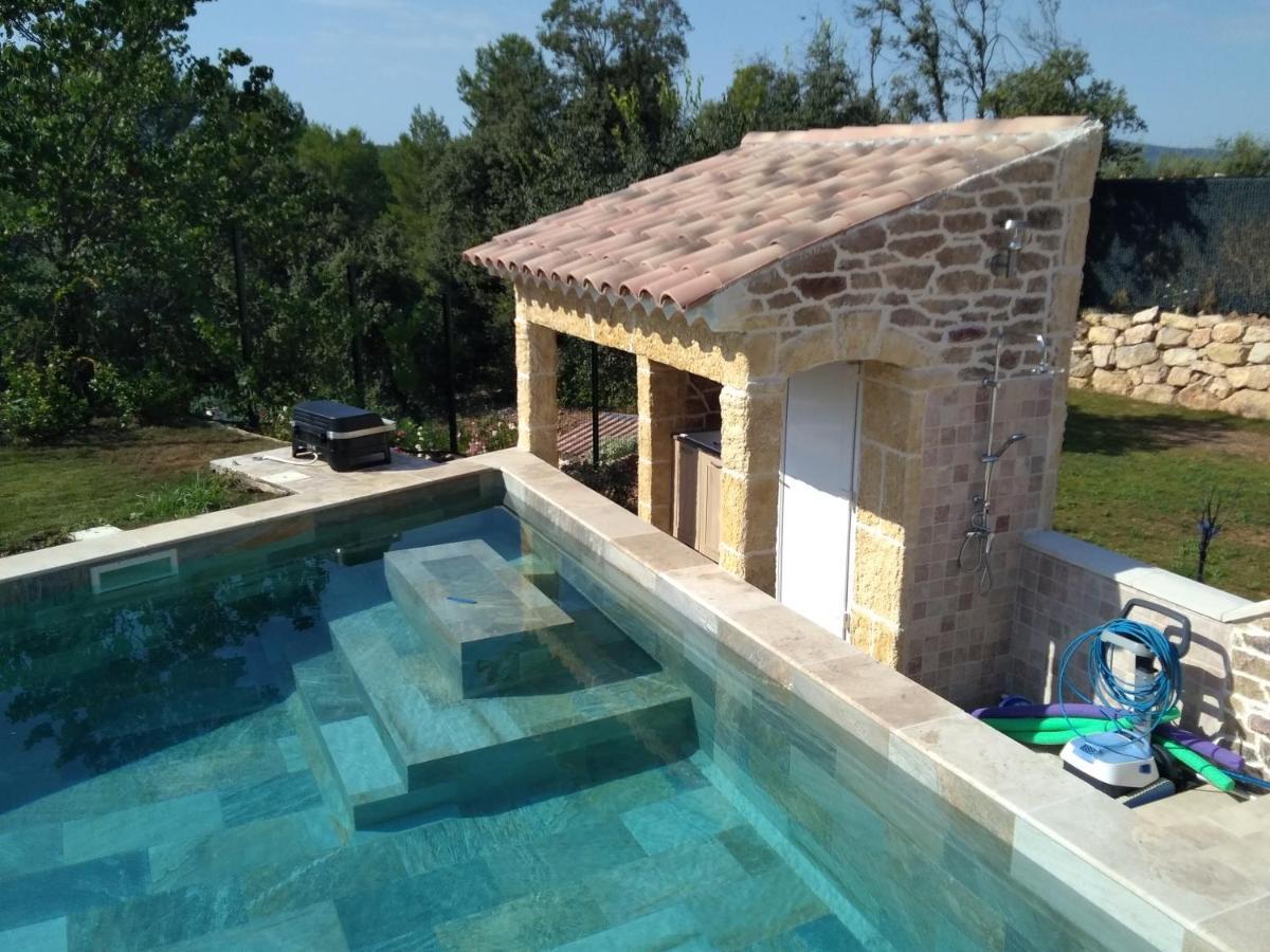 Studio Faillant Lorgues Spa Privatif Avec Superbe Piscine 외부 사진